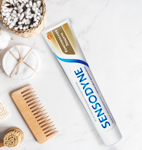 Зубная паста SENSODYNE Комплексная защита, для чувствительных зубов, 75мл, вид
