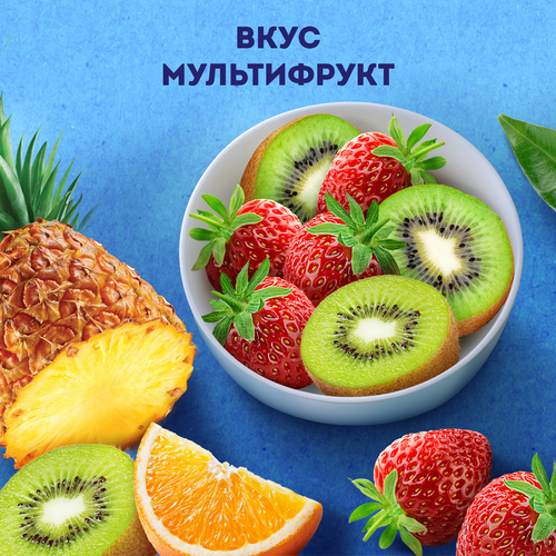 Напиток кисломолочный ИМУНЕЛЕ Мультифрукт 1,2%, без змж, 100г, крупный план