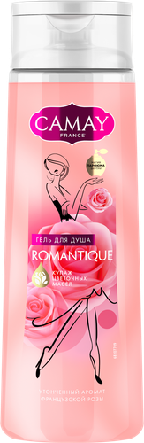 Гель для душа CAMAY Romantique с ароматом французской розы, 250мл, крупный план