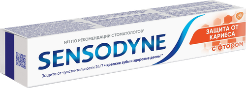 Зубная паста SENSODYNE с фтором, для чувствительных зубов, 75мл, фотография