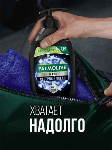 Гель для душа мужской PALMOLIVE Men Северный океан с морскими минералами 3в1, 750мл, фото