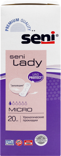 Прокладки урологические SENI LADY Micro, 20шт, детальное фото