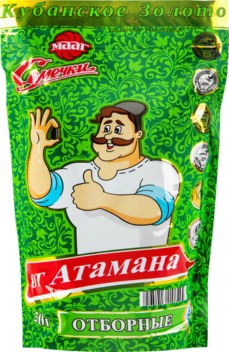 Семечки МААГ ОТ АТАМАНА кубанские отборные обжаренные №44, 250г, вид