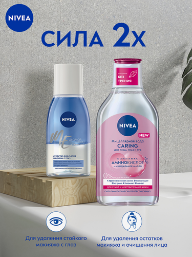 Средство для удаления макияжа с глаз NIVEA Двойной эффект, 125мл, изображение