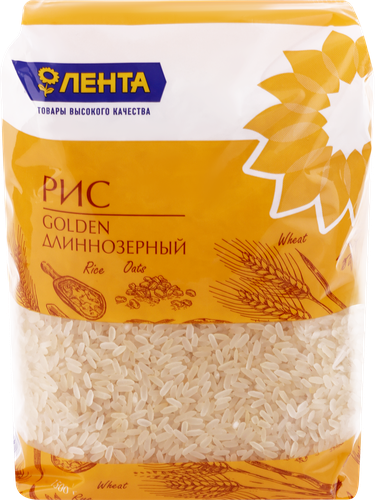 Рис длиннозерный ЛЕНТА пропаренный 1-й сорт, 1500г, вид