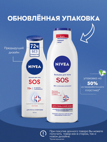Бальзам для тела NIVEA Sos-восстановление, 250мл, фотография