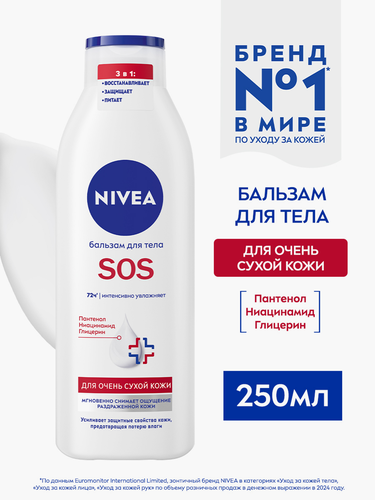 Бальзам для тела NIVEA Sos-восстановление, 250мл, картинка