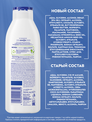 Бальзам для тела NIVEA Sos-восстановление, 250мл, детальное фото