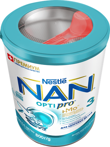 Молочко детское NAN 3 OptiPro, с 12 месяцев, 800г, вид