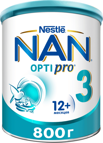Молочко детское NAN 3 OptiPro, с 12 месяцев, 800г, вид