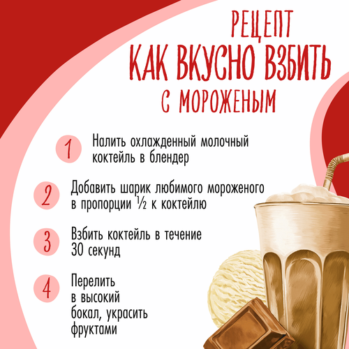 Коктейль молочный ЧУДО Шоколадный 2%, без змж, 960г, вид