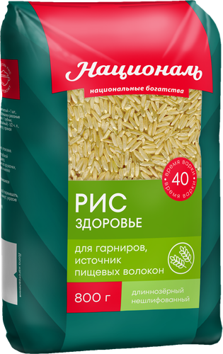 Рис НАЦИОНАЛЬ Здоровье 1-й сорт, 800г, изображение