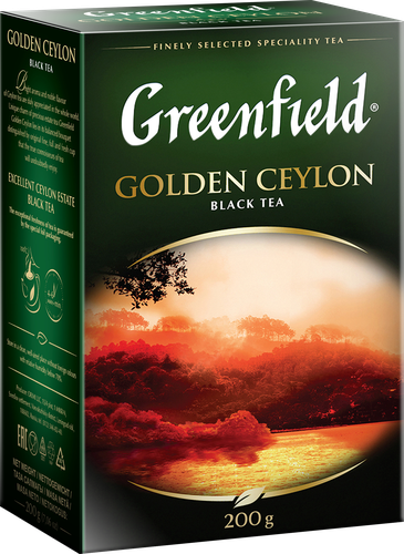Чай черный GREENFIELD Golden Ceylon листовой, 200г, детальное фото