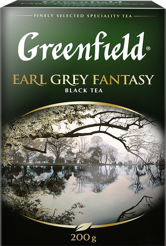 Чай черный GREENFIELD Earl Grey Fantasy с ароматом бергамота листовой, 200г, фотография