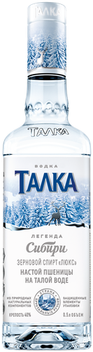 Водка ТАЛКА 40%, 0.5л, детальное фото