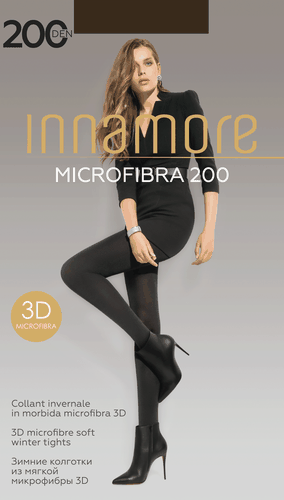 Колготки женские INNAMORE Microfibra 200 den moka 4, крупный план