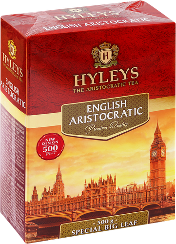 Чай черный HYLEYS Английский Аристократический байховый листовой, 500г, изображение