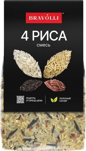 Смесь риса BRAVOLLI! 4 риса, 350г, фото
