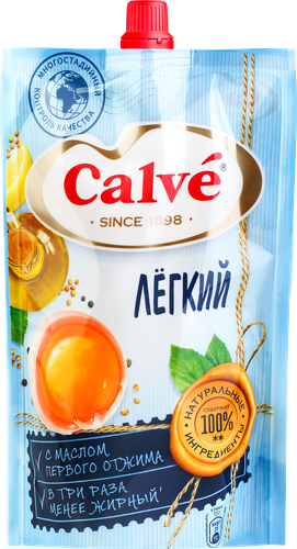 Соус майонезный CALVE Легкий 20%, 400г, фото