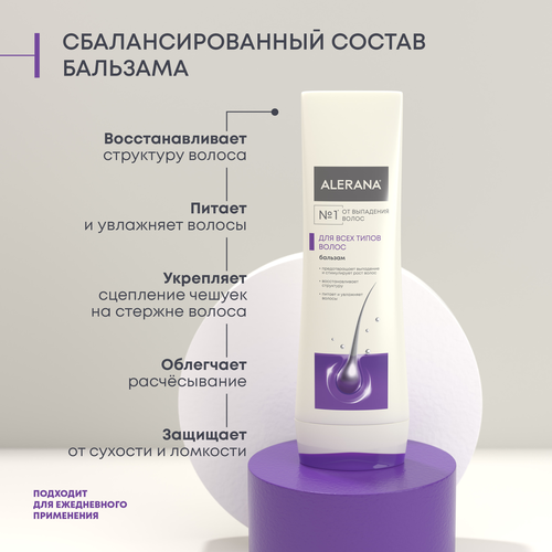Бальзам-ополаскиватель для волос АЛЕРАНА, 200мл, изображение