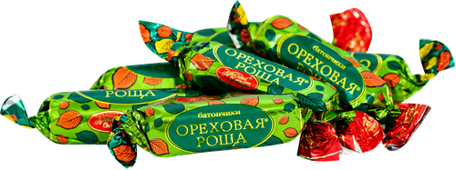 Конфеты КРАСНЫЙ ОКТЯБРЬ Ореховая роща батончики, весовые, фотография