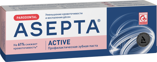 Зубная паста АСЕПТА Parodontal Active, 75мл, фото