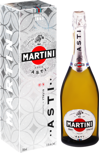 Вино игристое MARTINI Asti Мартини Асти белое сладкое, п/у, 0.75л, вид