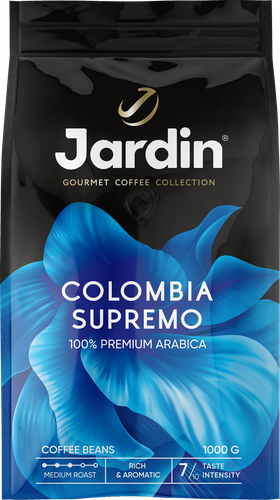 Кофе зерновой JARDIN Colombia Supremo, 1кг, фото