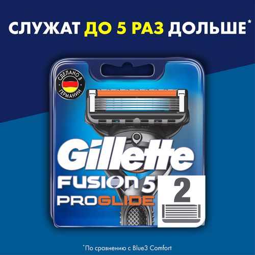 Кассеты сменные для бритья GILLETTE Fusion5 ProGlide, 2шт, детальное фото