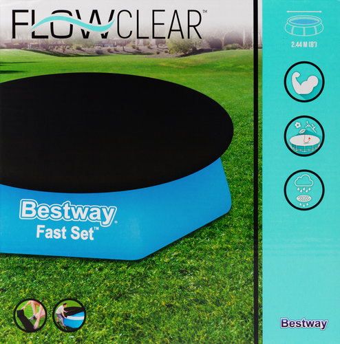 Тент для бассейна с надувным бортом BESTWAY Flowclear 244см, Арт. 58032, вид