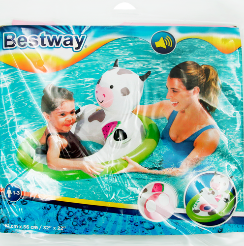 Круг для плавания надувной BESTWAY Животные 81х56см, с сиденьем, Арт.  34058/34180, фотография