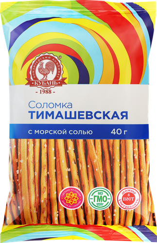 Соломка КОМБИНАТ КУБАНЬ Тимашевская соленая, 40г, картинка