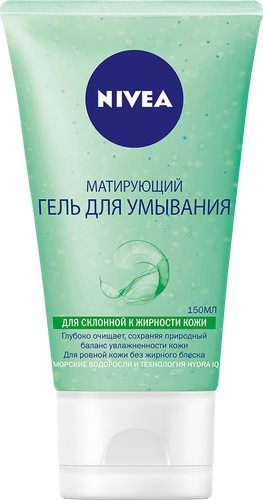 Гель для умывания NIVEA Матирующий для склонной к жирности кожи, 150мл, картинка