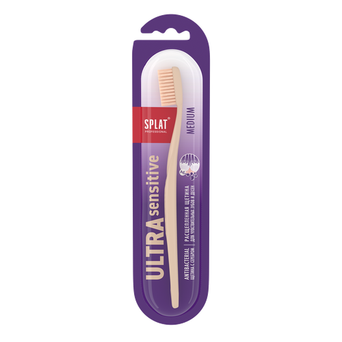 Зубная щетка SPLAT Professional Sensitive Medium, средней жесткости, фотография