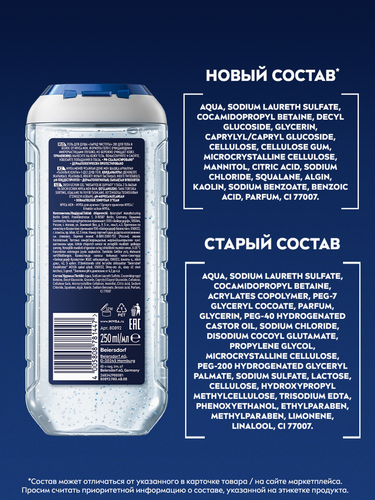 Гель для душа мужской NIVEA Men Заряд чистоты, 250мл, фото
