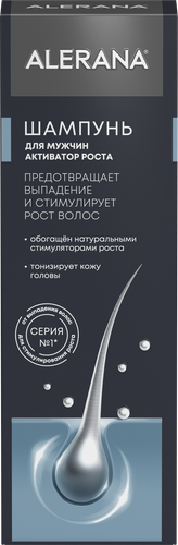 Шампунь для волос мужской АЛЕРАНА Активатор роста, 250мл, картинка
