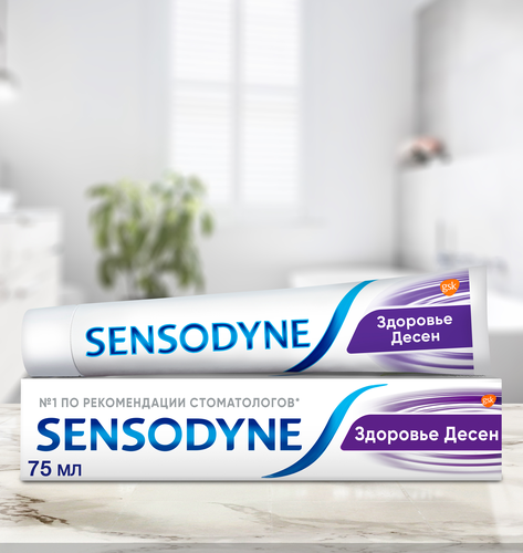 Зубная паста SENSODYNE Здоровье десен, для чувствительных зубов, 75мл, картинка