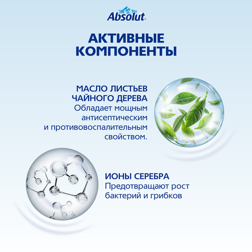 Туалетное мыло ABSOLUT Classic антибактериальное, освежающее, 90г, картинка