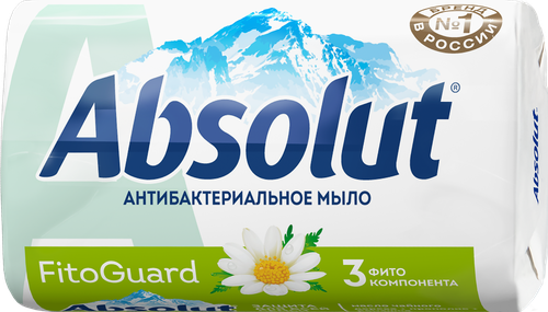 Туалетное мыло ABSOLUT Nature Ромашка антибактериальное, 90г, фото