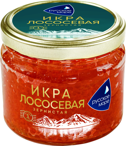 Икра горбуши РУССКОЕ МОРЕ зернистая, 310г, картинка