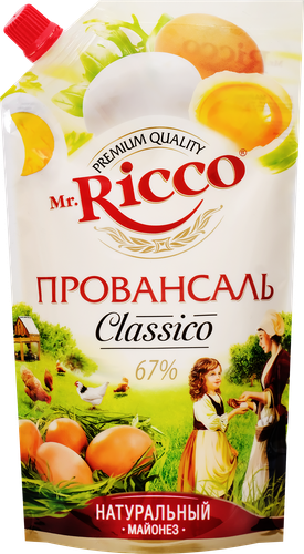 Майонез MR.RICCO Провансаль 67%, 400мл, изображение