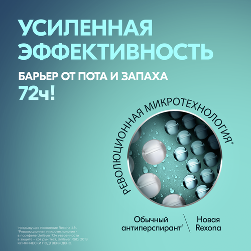 Дезодорант-антиперспирант спрей женский РЕКСОНА Crystal Clear Aqua, 150мл, картинка
