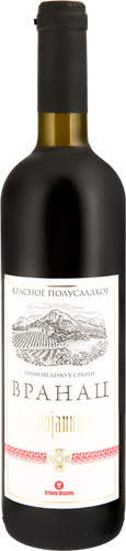 Вино БРОJАНИЦА Вранац красное полусладкое, 0.75л