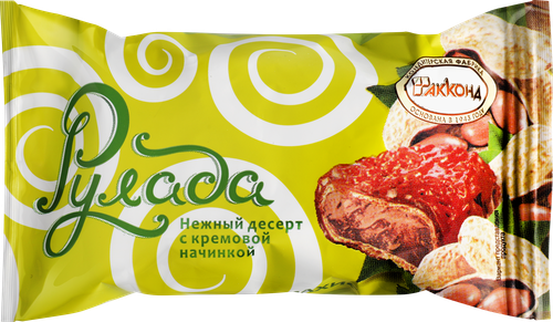 Конфеты АККОНД Рулада с кремовой начинкой, весовые, детальное фото