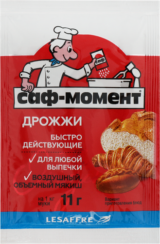 Дрожжи хлебопекарные САФ Момент быстродействующие, 11г, фото