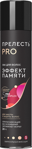 Лак для любого типа волос ПРЕЛЕСТЬ Professional Эффект памяти, сверхсильная фиксация, 300мл, фото