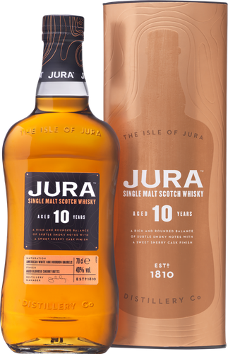Виски JURA ORIGINAL Шотландский односолодовый 10 лет 40%, п/у, 0.7л