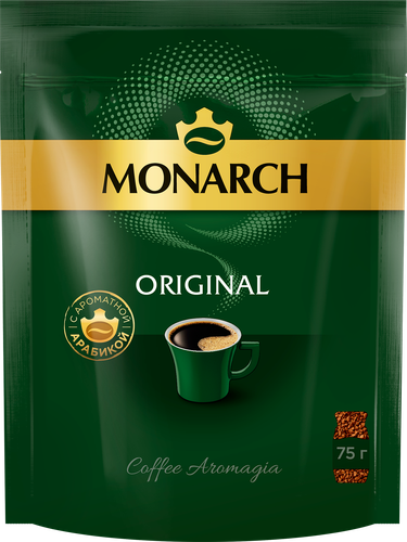 Кофе растворимый MONARCH Ориджинал натуральный сублимированный, 75г, изображение