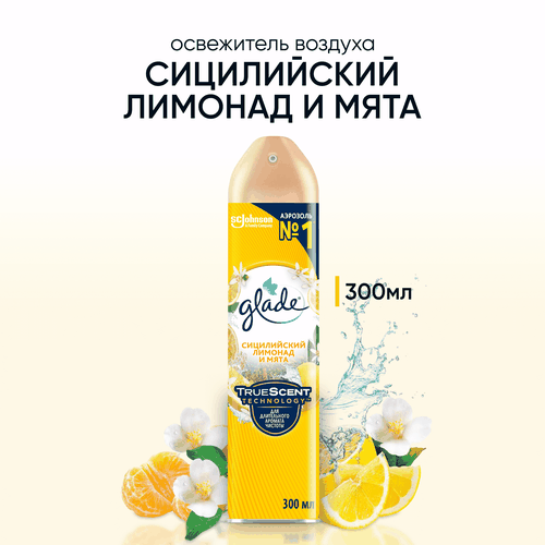 Освежитель воздуха GLADE Сицилийский лимонад и мята, 300мл, фото