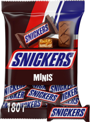 Конфеты SNICKERS Minis с арахисом, карамелью и нугой, 180г, изображение